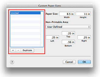 Canon : PIXMA Manuals : iP8700 series : Setting Paper Dimensions ...